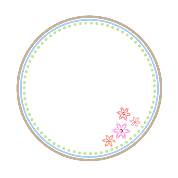 花　フレーム　フリー素材　枠　イラスト　無料　flower frame background