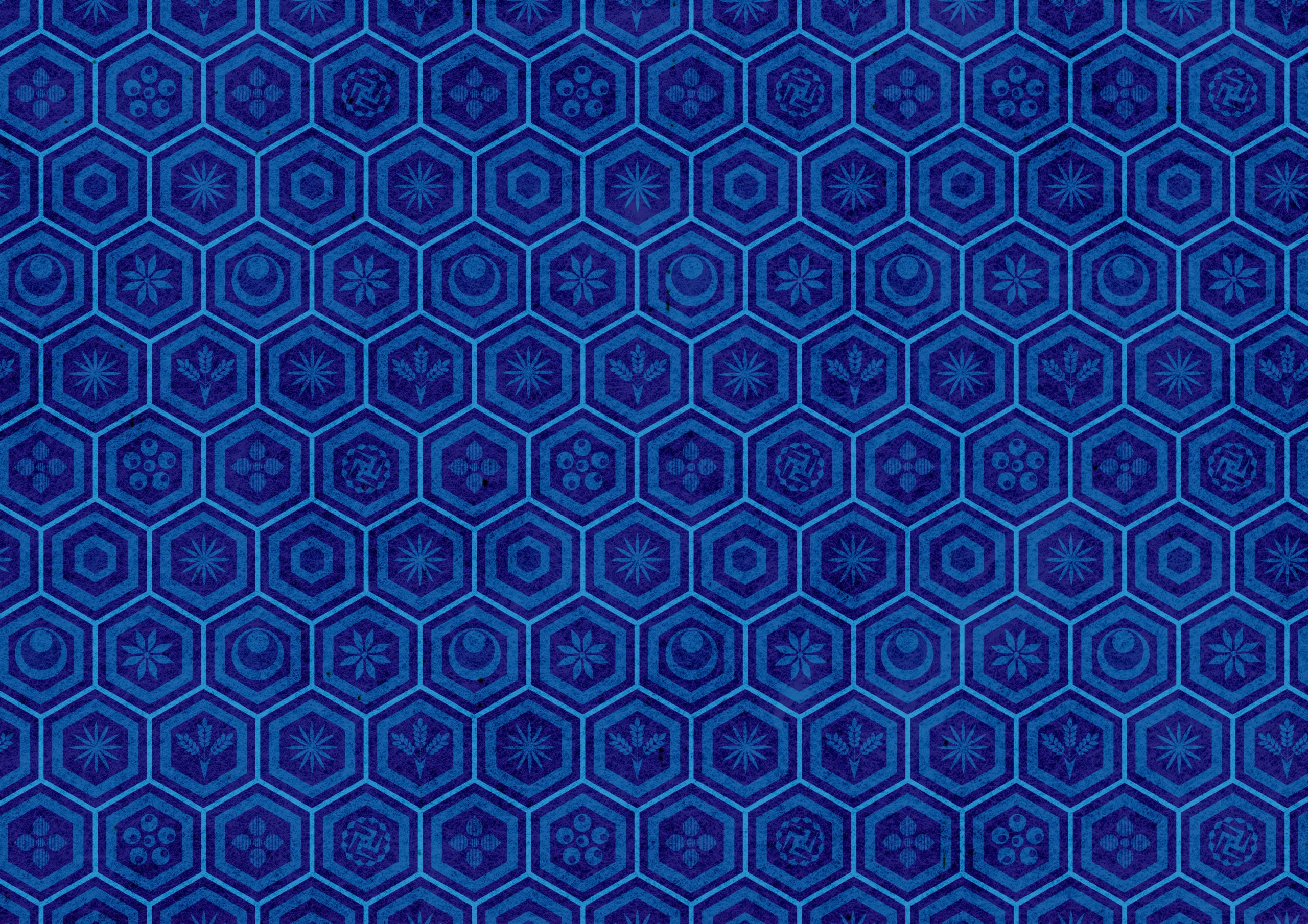 亀甲模様　甲羅模様　和柄　背景　フリー　geometric pattern freeimages cool background